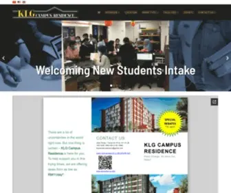 KLgresidence.com(KLG Campus Residence) Screenshot
