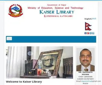Klib.gov.np(Kaiser Library) Screenshot