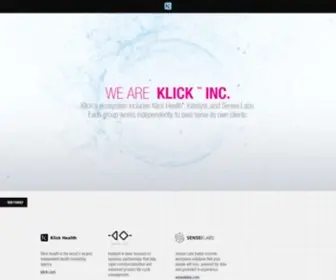 Klick-INC.com(Klick Inc) Screenshot