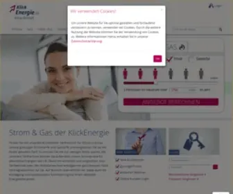 Klickenergie.de(Strom & Gas günstig) Screenshot