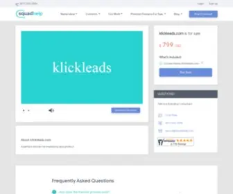 Klickleads.com(Klickleads) Screenshot