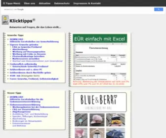 Klicktipps.de(Links) Screenshot
