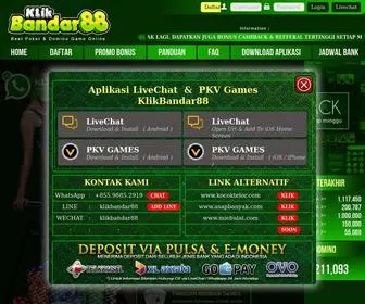 Klikbandar88.info Screenshot