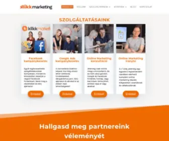 Klikkmarketing.hu(Adwords, Facebook, vev) Screenshot