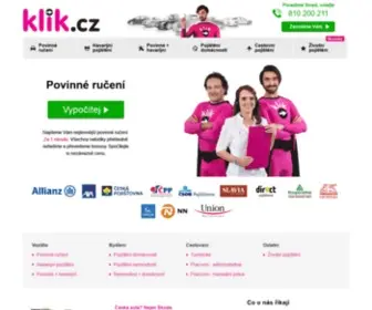 Klikpojisteni.cz(Online srovn) Screenshot