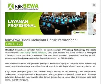 Kliksewa.co.id(Tempat Rental Laptop) Screenshot