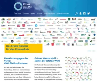 Klima-Allianz.de(Klima Allianz Deutschland) Screenshot