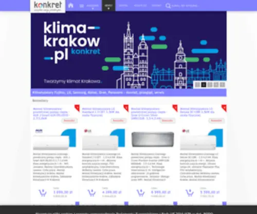 Klima-Krakow.pl(Klima Krakow) Screenshot