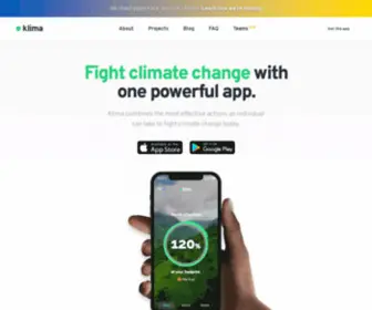 Klima.com(Fight Climate Change) Screenshot