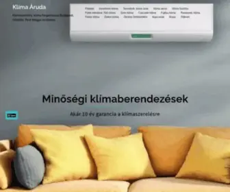 Klimaaruda.hu(Klíma) Screenshot