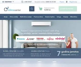 Klimacentar.com(Prodaja, servis i montaža) Screenshot
