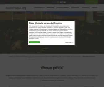 Klimafragen.org(Kommunaler Klimaschutz) Screenshot