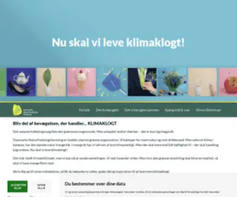 Klimaklogt.dk(Tilmeld dig klimaklog og få en gratis guide til en klimaklog sommer. Det er let og sjovt) Screenshot