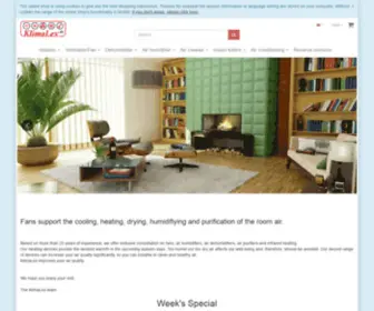 Klimalex.de(Ventilatoren, Luftbefeuchter & Luftentfeuchter Shop) Screenshot