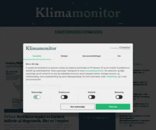 Klimamonitor.dk(Politiken) Screenshot