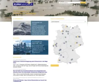 Klimanavigator.eu(Startseite Klimanavigator) Screenshot