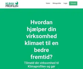 Klimaprofilen.dk(→) Screenshot