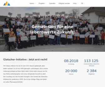 Klimaschutz-SChweiz.ch(Gemeinsam für eine lebenswerte Zukunft) Screenshot