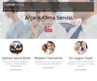 Klimaservisiarcelik.com(已通过浏览器安全认证) Screenshot