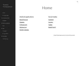 Klimaszewski.mobi(Szymon Klimaszewski) Screenshot