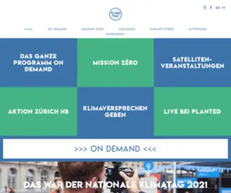 Klimatag.ch(Der Nationale Klimatag 2021) Screenshot