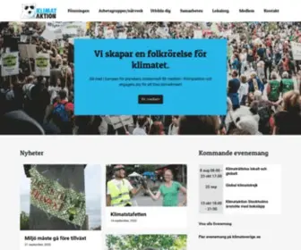 Klimataktion.se(En folkrörelse för klimatet) Screenshot