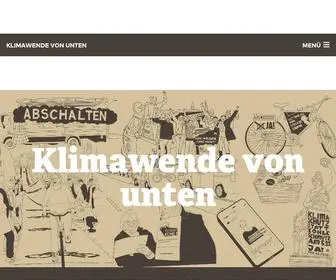 Klimawende.org(Klimawende von unten) Screenshot