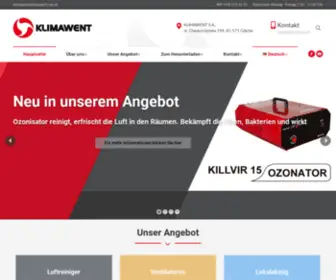Klimawent-Filtersysteme.de(Klimawent Filtersysteme) Screenshot