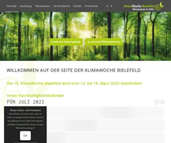 Klimawoche-Bielefeld.de(Nachhaltigkeit) Screenshot