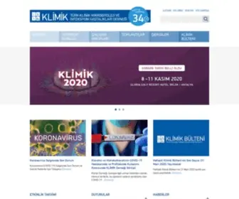 Klimik.org.tr(TÜRK KLİNİK MİKROBİYOLOJİ VE İNFEKSİYON HASTALIKLARI DERNEĞİ) Screenshot