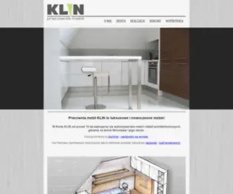 Klin.pl(Nowoczense, luksusowe meble kuchenne, garderoby Wrocław) Screenshot