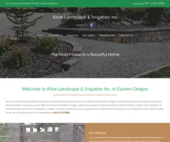 Klinelandscapeandirrigation.com(Kline Landscape & Irrigation Inc) Screenshot