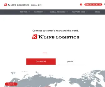 Klinelogistics.com("K" LINE LOGISTICS) Screenshot