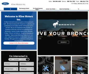 Klinemotors.com(Kline Ford) Screenshot