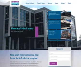 Klinescottvisco.com(Kline Scott Visco Commerical Real Estate) Screenshot
