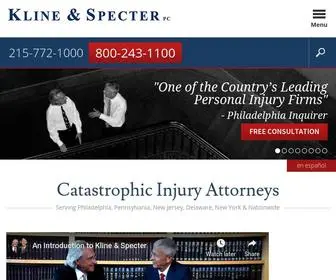 Klinespecter.com(Personal Injury) Screenshot