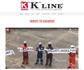 Klineurope.com("K" Line (Europe) Ltd) Screenshot