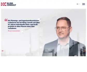 Klingconsult.de(Das Planungsbüro Kling Consult ist für jedes Bauvorhaben Ihr richtiger Ansprechpartner) Screenshot