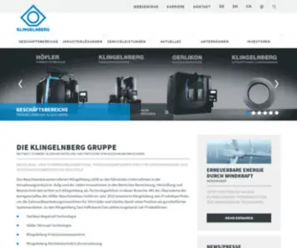 Klingelnberg.com(Home English) Screenshot