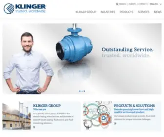 Klinger-International.com(KLINGER Group) Screenshot