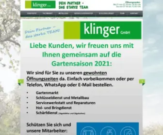 Klinger-Team.de(Klinger Handel und Metallbau) Screenshot