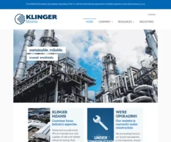 Klinger.co.za(Klinger Mzansi (Pty) Limited) Screenshot