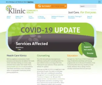 Klinic.mb.ca(Klinic Community Health) Screenshot