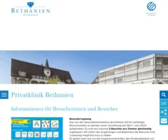 Klinikbethanien.ch(Privatklinik Bethanien) Screenshot