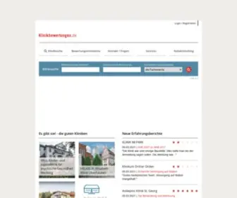 Klinikbewertungen.de(Klinik-Bewertungen: Krankenhäuser im Vergleich) Screenshot