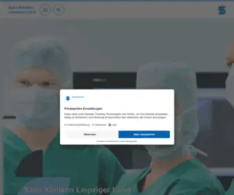 Kliniken-Leipziger-Land.de(Startseite) Screenshot