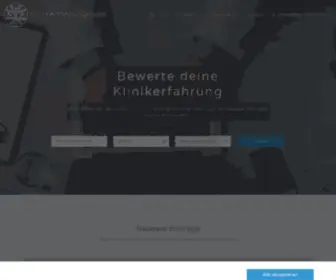 Klinikerfahrungen.de(Bewerte deine Klinikerfahrung mit) Screenshot