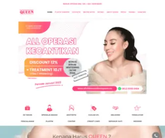 Klinikkecantikanqueen.co(Klinik Kecantikan Queen) Screenshot