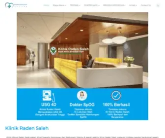 Klinikradensalehonline.com(Klinik Raden Saleh) Screenshot