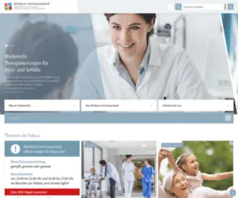 Klinikum-Arnsberg.de(Startseite) Screenshot